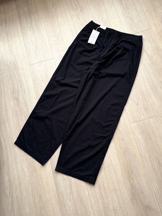 Легкі Брюки ZARA Balloon Fit Чоловічі Чорні Штани парашути Широкие Мужские Черные Штаны Зара