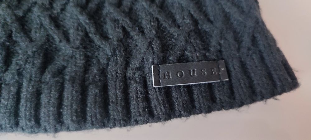 Czapka zimowa w kolorze grafitowym