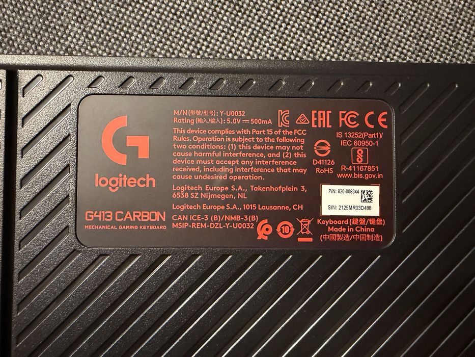 Logitech G413 Carbon klawiatura mechaniczna