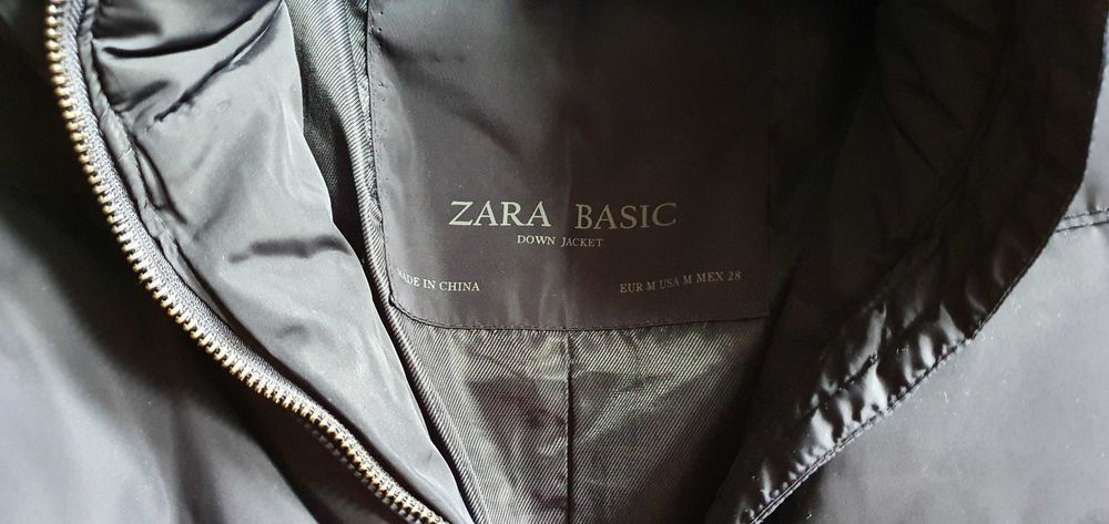 Sprzedam kurtkę puchową Zara rozmiar M