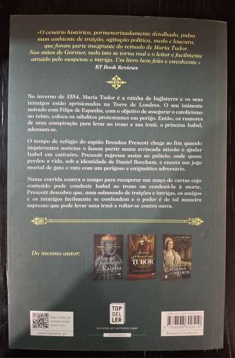 Livro A Conspirações dos Tudor C. W. Gortner