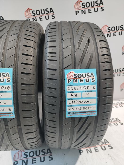 2 pneus semi novos 235-45R18 Uniroyal - Oferta dos Portes