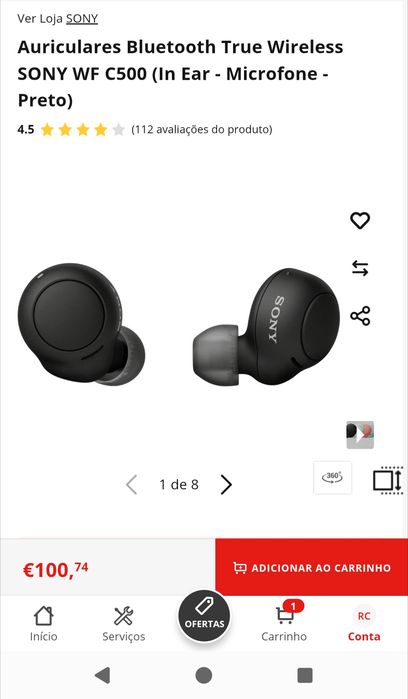 Phones/ Auriculares bluetooth Sony