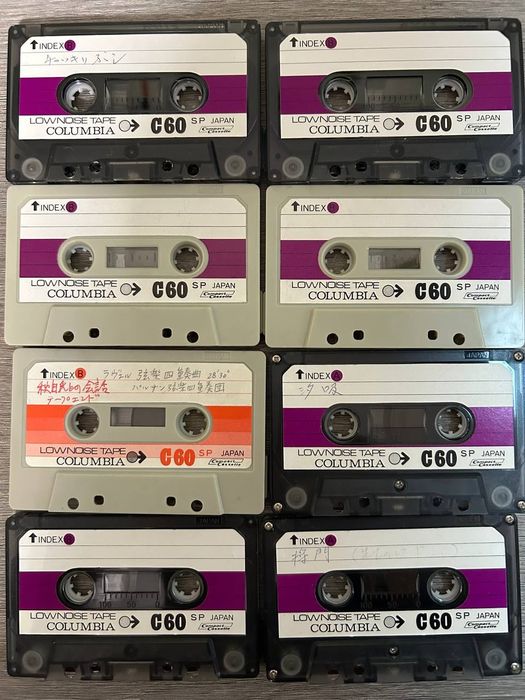 8 аудіо касет Columbia C60 SP, одним лотом