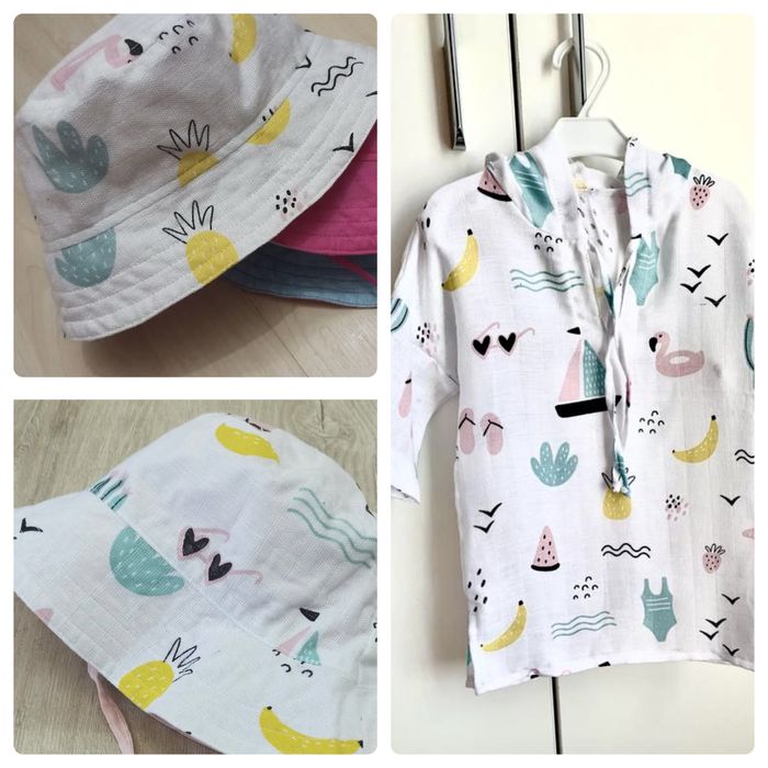 Муслінові туніки/панами/ муслиновые туники/накидки пляжные детские