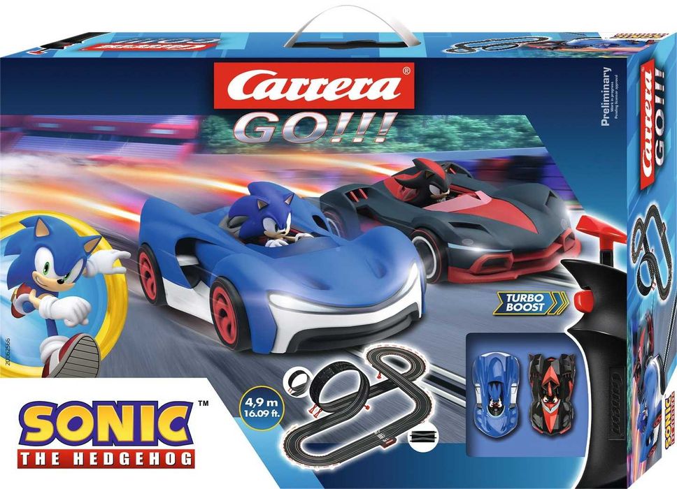 tor wyścigowy carrera go 62566 sonic 4,9m prezent dla dziecka