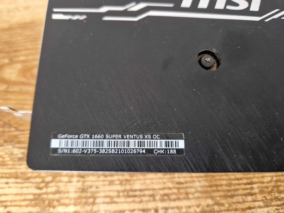 Karta graficzna MSI GeForce GTX 1660 SUPER Ventus XS OC 6 GB (3931)