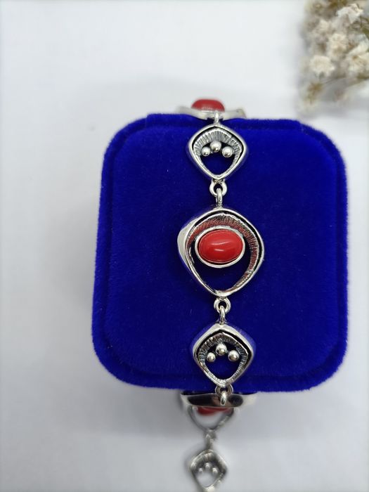 Elegancka bransoletka ze srebra, srebro 925