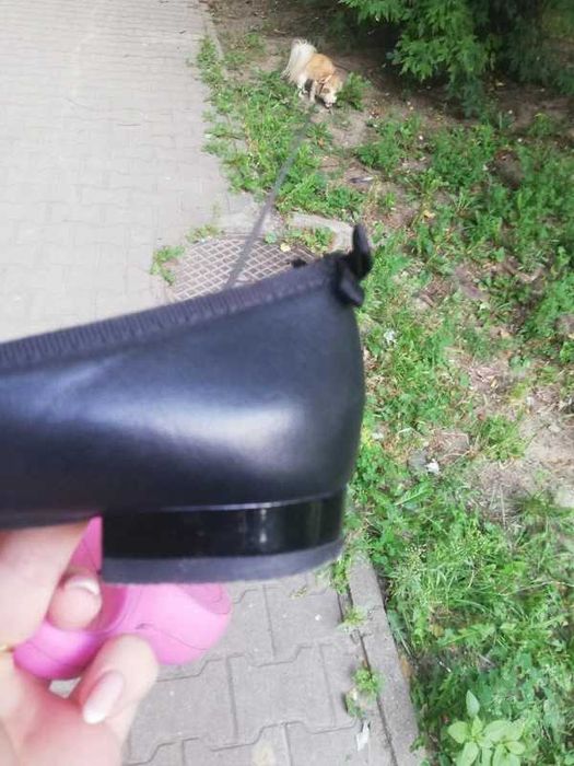Baleriny Eva MINGE 37 eleganckie skórzane