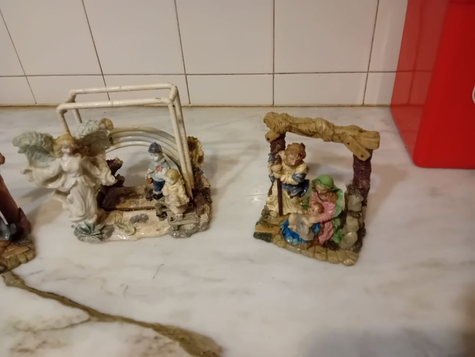 Conjunto de 3 Peças Decorativas Antigas