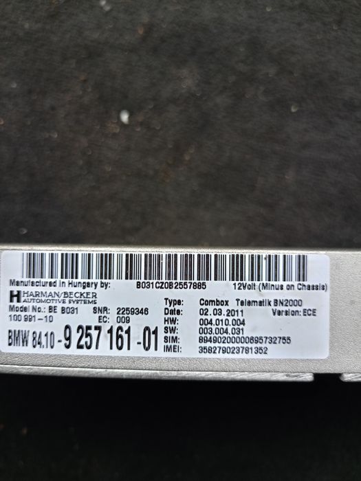 BMW E90 e87 e92 e93 e81 e82 e84 combox