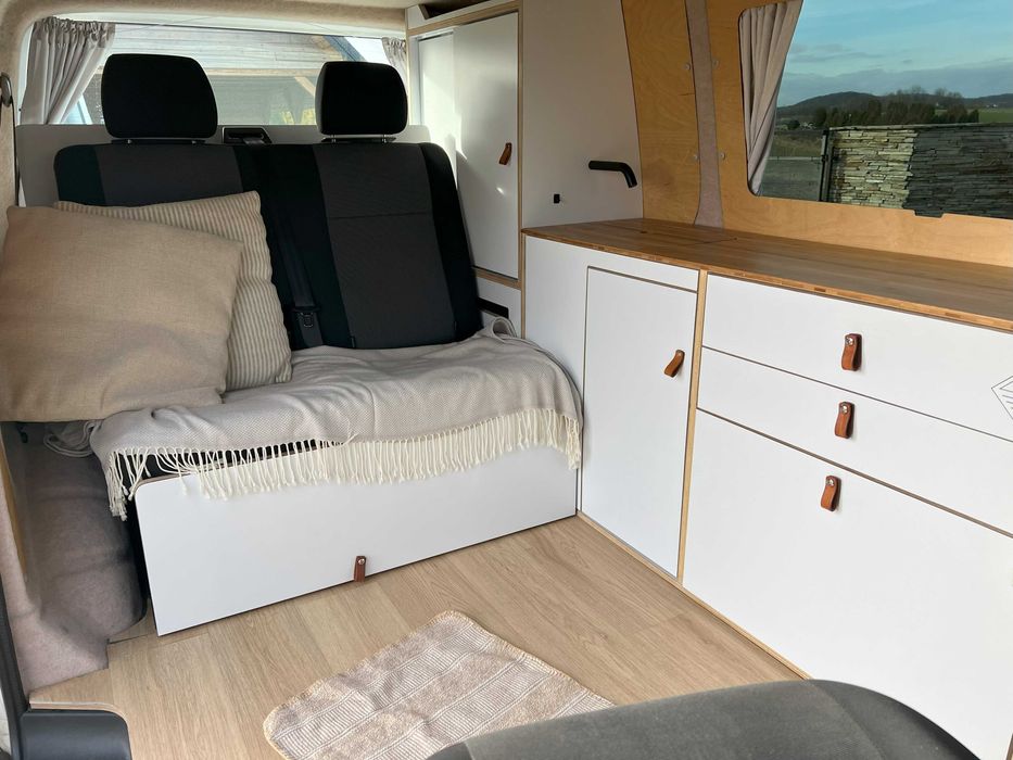 Zabudowa kamper van VW Transporter T5 T6, meble, VANWAY CAMPERVANS