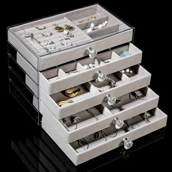 Caixas de jóias. Presentes de luxo. Três tamanhos e modelos. Novas.