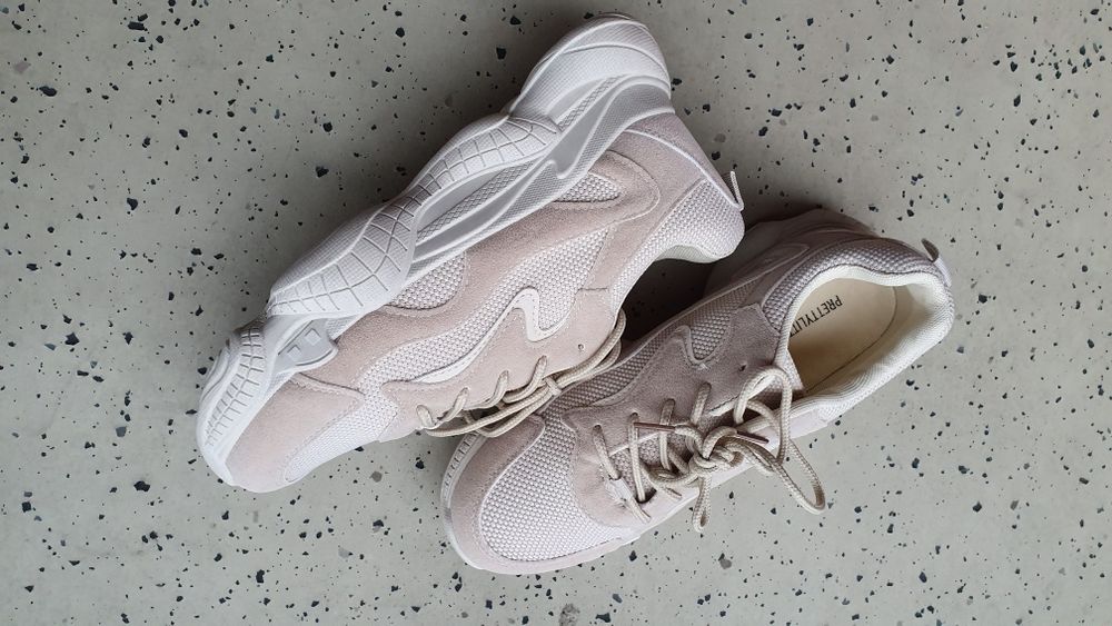 PLT buty sneakersy pudrowe platforma damskie młodzieżowe 39