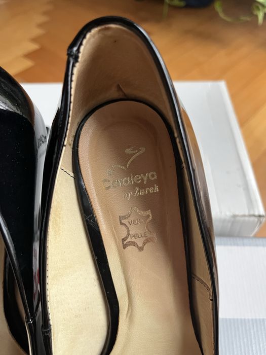 Szpilki czarne 39 skóra