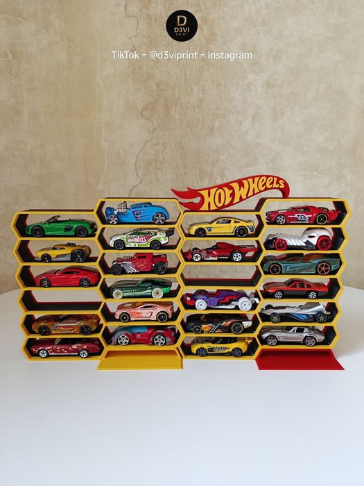 Вітрина органайзер Hot Wheels Соти / Будь-які кольори / машинки 1:64