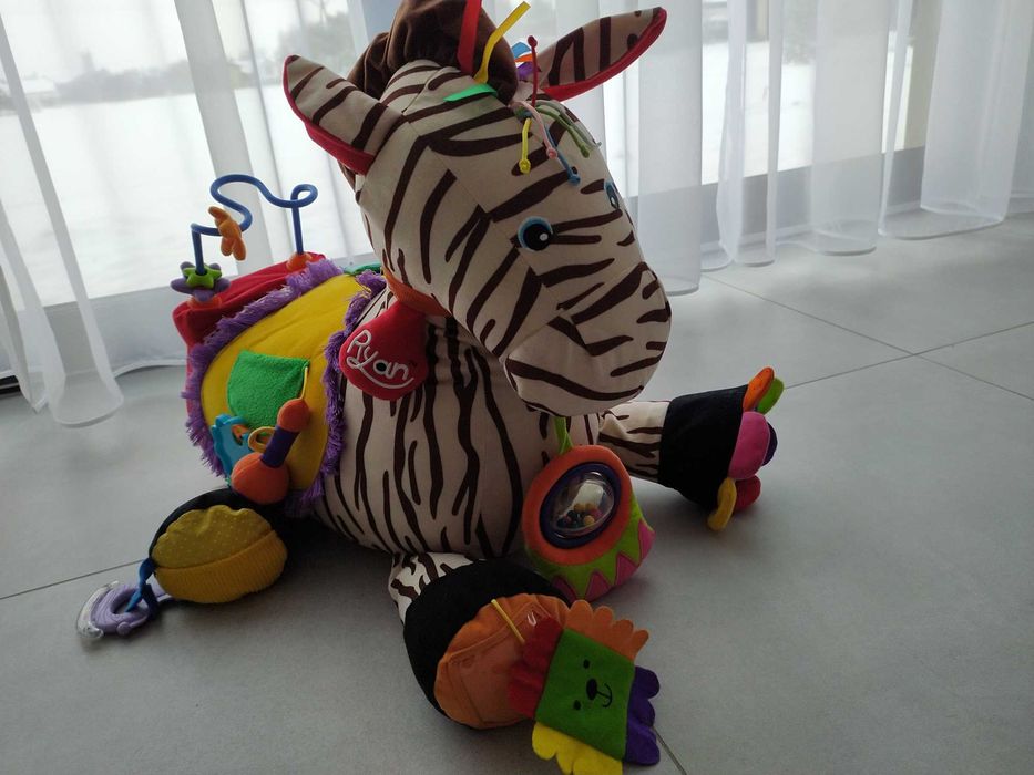Zebra interaktywna ryan, pluszowa, duża