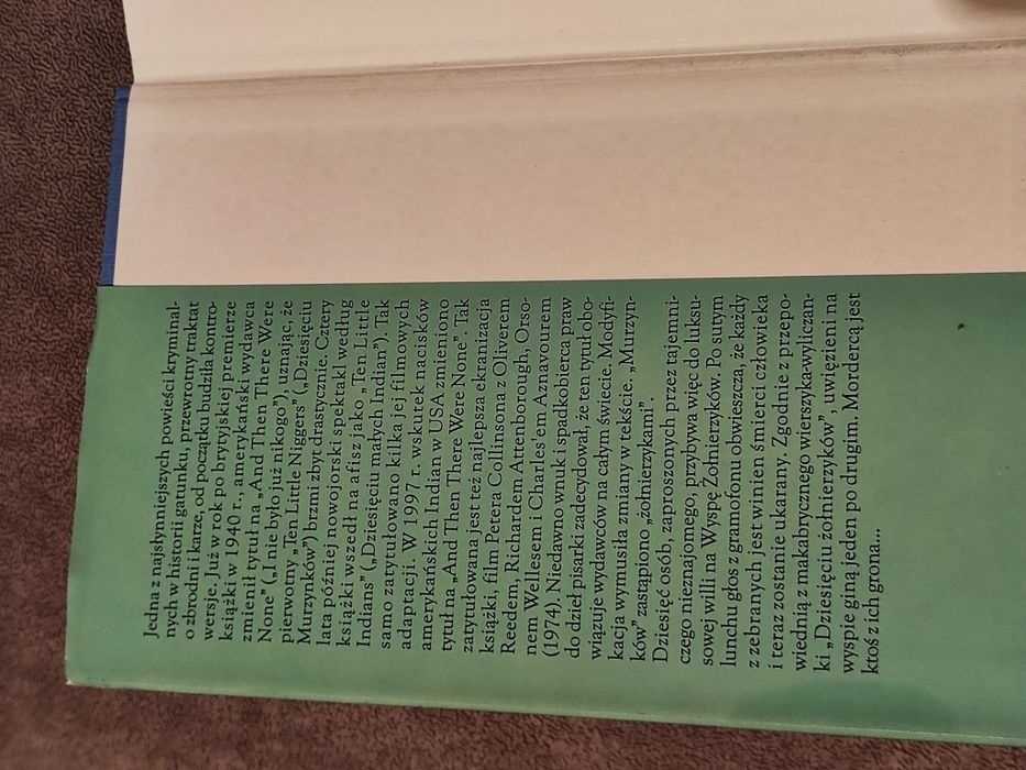 Agatha Christie - I nie było już nikogo  / książka
