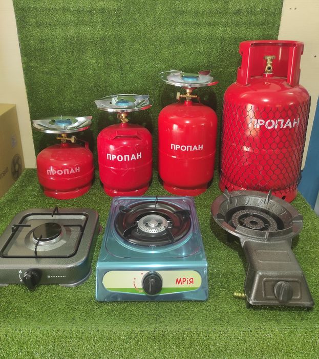 Газовий таганок плитка чугунна настольна