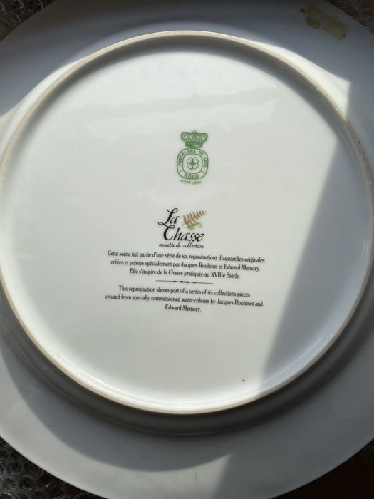 2 Pratos Porcelana La Chasse
