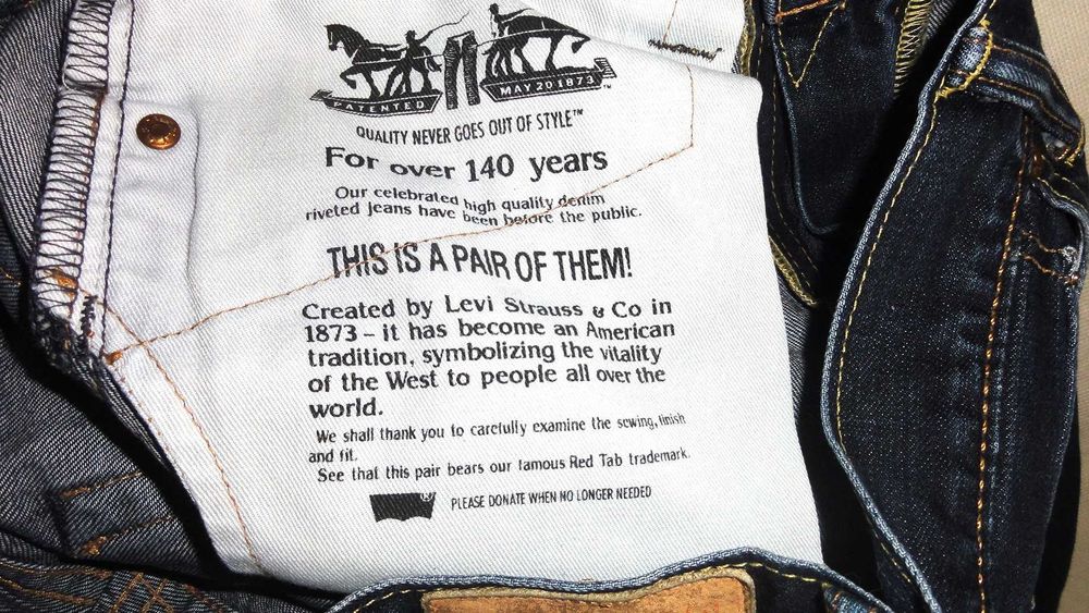 LEVIS - W32 L32 Oryginalne klasyczne spodnie Jeans
