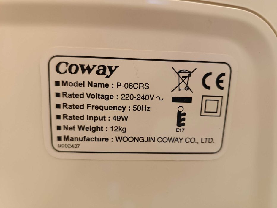 Máquina de purificação água de osmose inversa Coway Woongjin