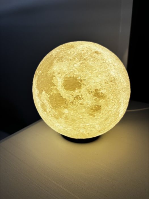 Luminaria Lua produto em 3d
