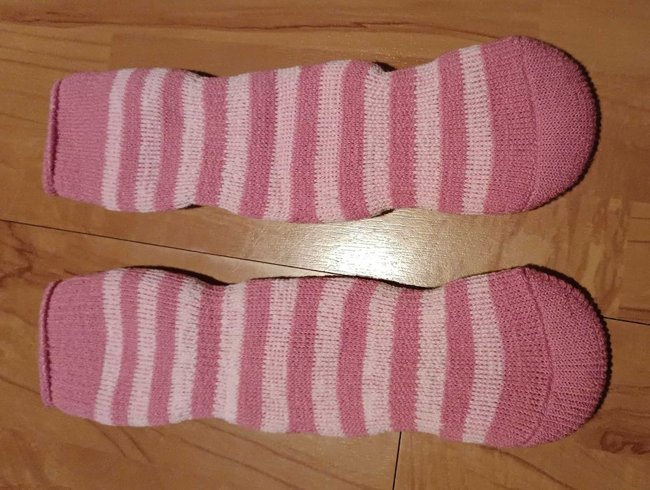 Śliczne nowe ocieplane skarpety REDTAC z antyposlizgiem 18 cm
