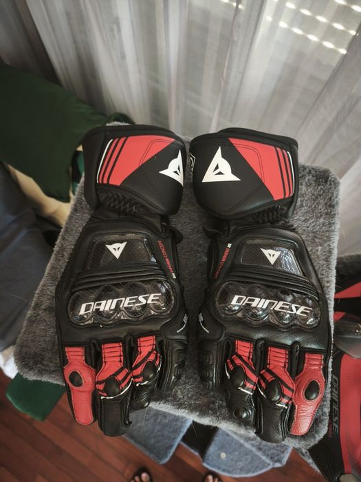 Luvas Dainese Druid 4 Black / Lava-Red / White – Tamanho M