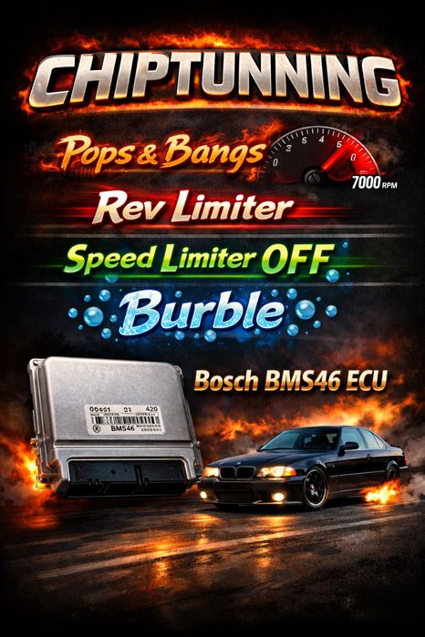Zdalny Chiptuning BMW | Pops&Bangs | Burbble | Hard/soft limiter BMS46