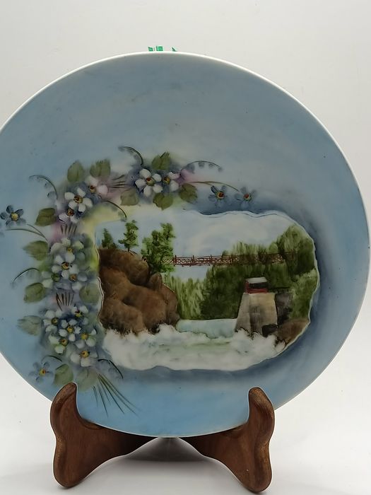 Talerz kolekcja niezapominajki ręcznie malowany syg. 1985