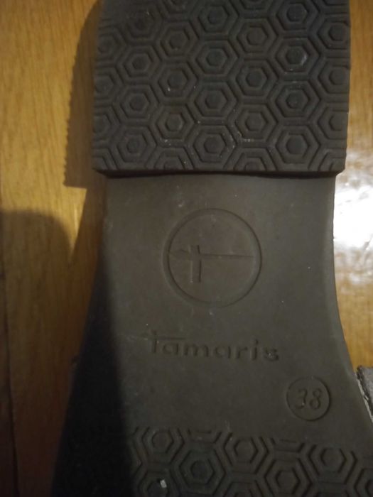 Buty klapki zamszowe skóra Tamaris rozmiar 38