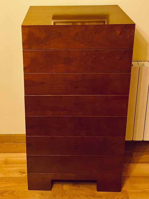 Mobília de Quarto de Casal, em cerejeira (design ANTARTE)