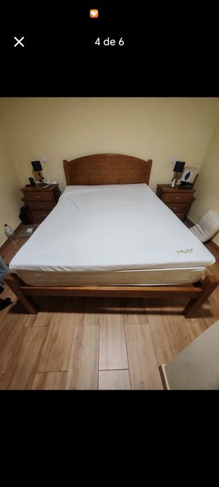 Quarto de casal em madeira