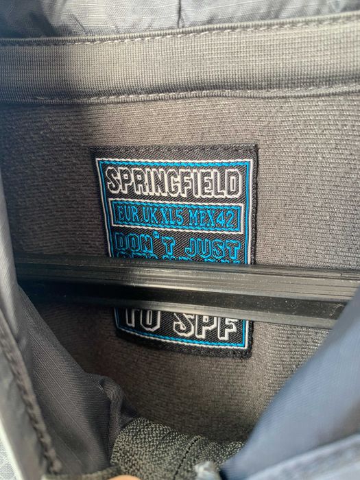 Casaco com Capuz Springfield Cinzento Escuro – Tamanho XL – Leve / Corta-Vento
