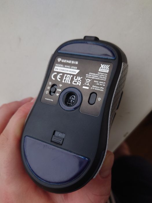 Нова ігрова миша Genesis Zircon XIII Custom Wireless RGB Black 29000dp