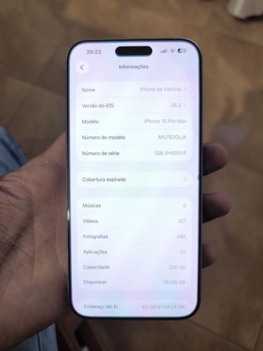 iPhone 15 Pro Max Branco 256GB