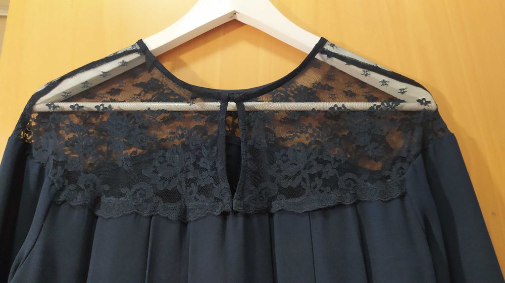 Vestido curto azul