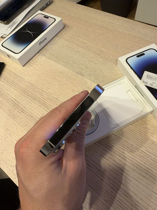 iPhone 14 Pro Max 256 GB - Silver, stan idealny, pełny komplet, nowy kabel