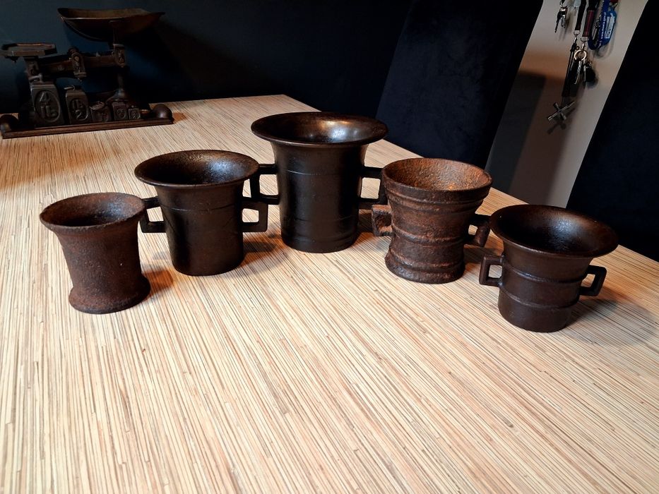 Galicja XIX wiek ok 200-letni ciężki moździerz ANTYK oryginał Unikat !