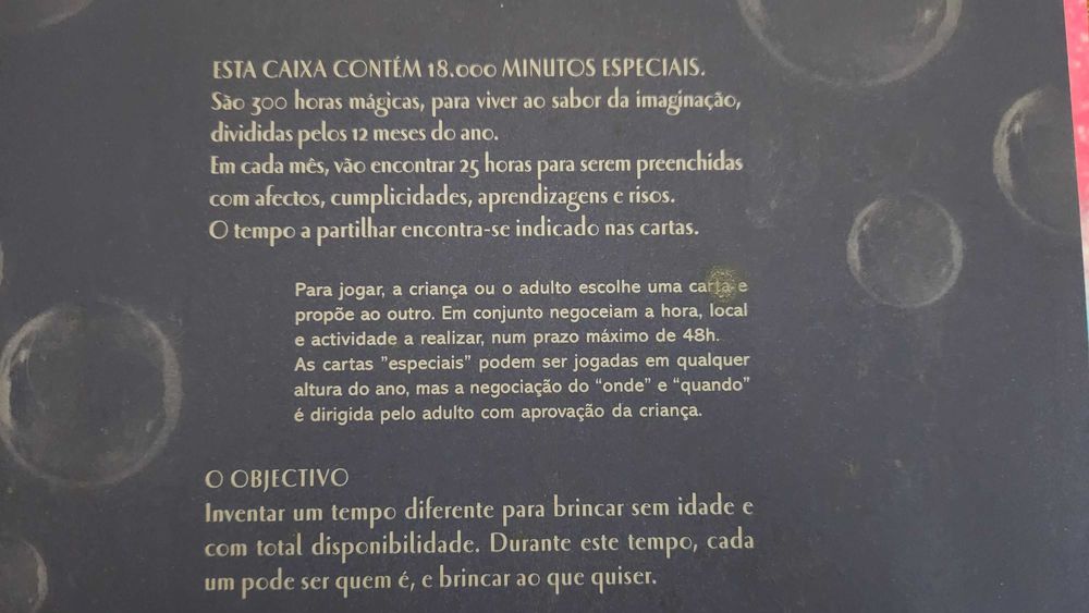 “Caixa do Tempo” – 12 meses de atividades em família