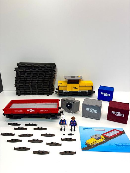 Playmobil, City Action, zdalnie sterowany pociąg towarowy ze światłem