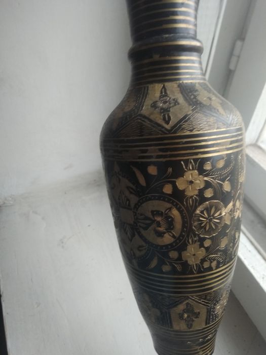 Ваза старина металлическая латунь