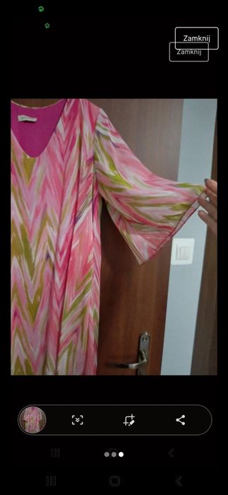 Sukienka tunika a'la motyl