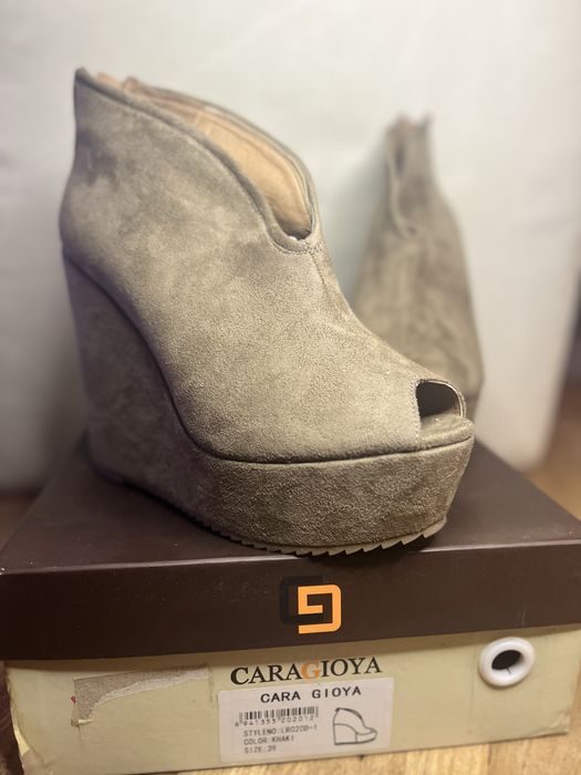 Sapato plataforma Camurça