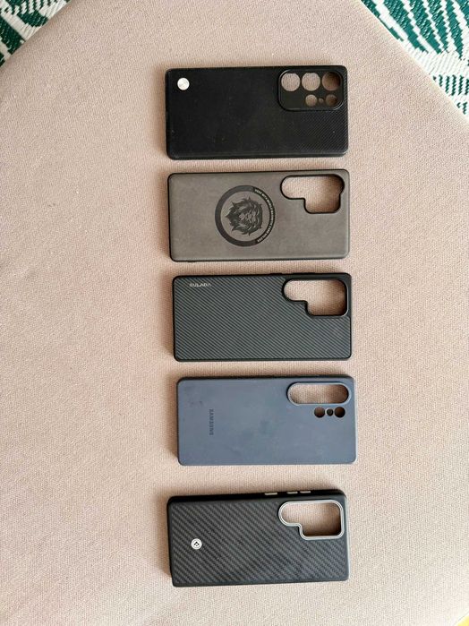 Lote 5 Capas Galaxy S Ultra - Aramid, Silicone Samsung