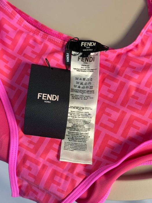Суцільний купальник Fendi. Злитий купальник фенді