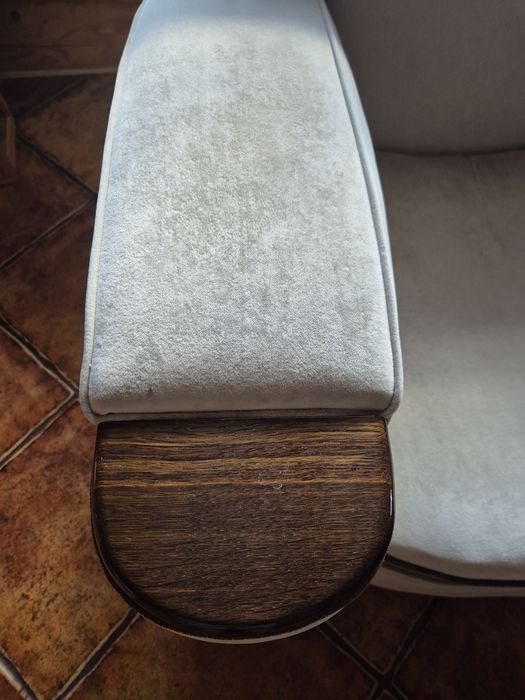 Fotel klubowy Art Deco sprężyny