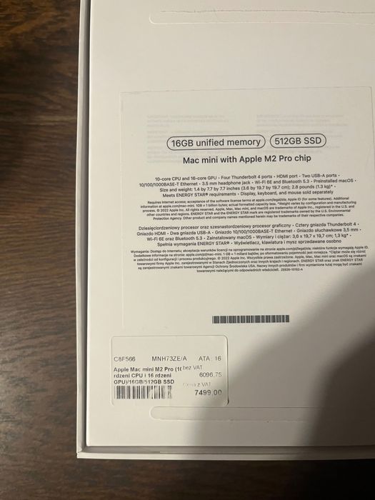 Apple Mac Mini M2 Pro / 16BG RAM / 512 SSD