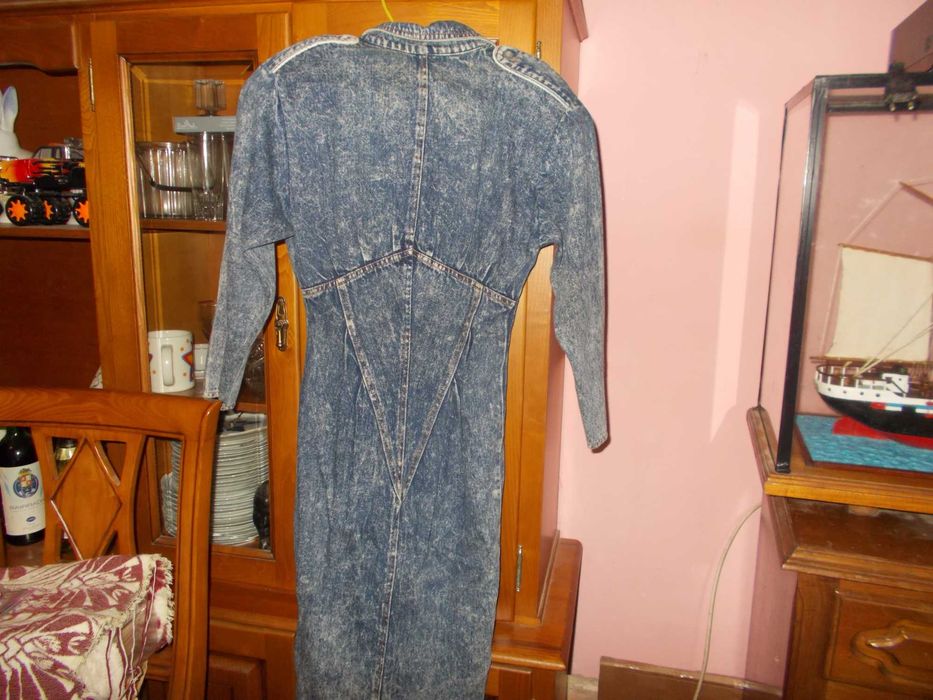 vestido de ganga tamanho 32 marca spindrift kawaii